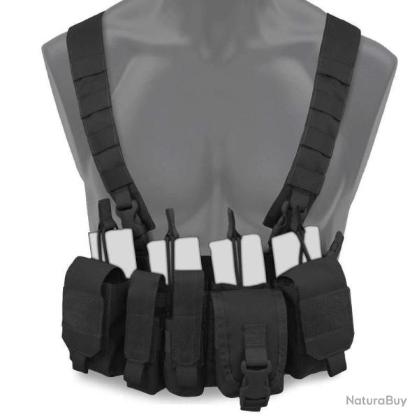 Gilet Chest Rig Kinetic Bulldog Tactical Gear - Noir