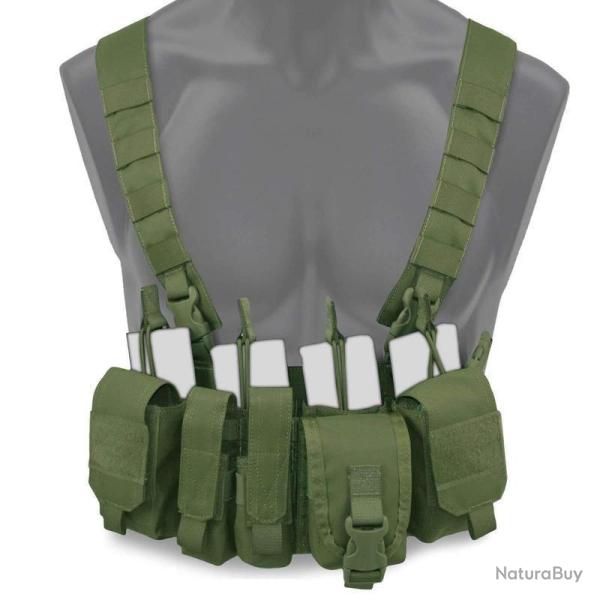 Gilet Chest Rig Kinetic Bulldog Tactical Gear - Vert olive