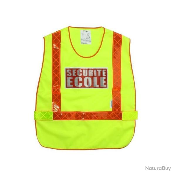 Gilet d'identification Scurit cole - Jaune / Taille unique