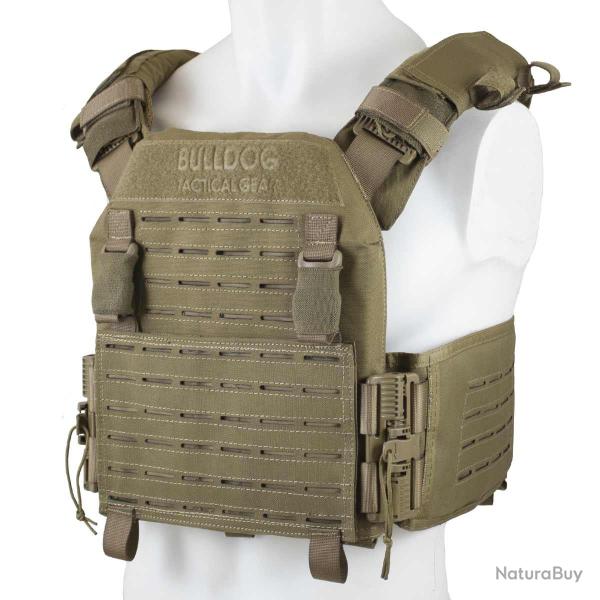 Gilet porte-plaques QR Kinetic Bulldog Tactical Gear - Coyote / L (86 - 130 cm)