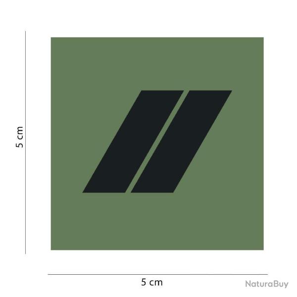Grade Gendarmerie Basse Visibilit VO - Vert olive / Brigadier / MDL carrire