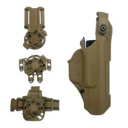 Holster Blackhawk T-Series Kit Arm&eacute;e Fran&ccedil;aise pour Glock 17 Gen5 FR - Coyote / Glock 17 Gen 5 FR / 