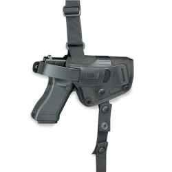 Holster d'&eacute;paule GK Pro Black Demon ambidextre universel pour automatiques avec harnais - Noir / Amb