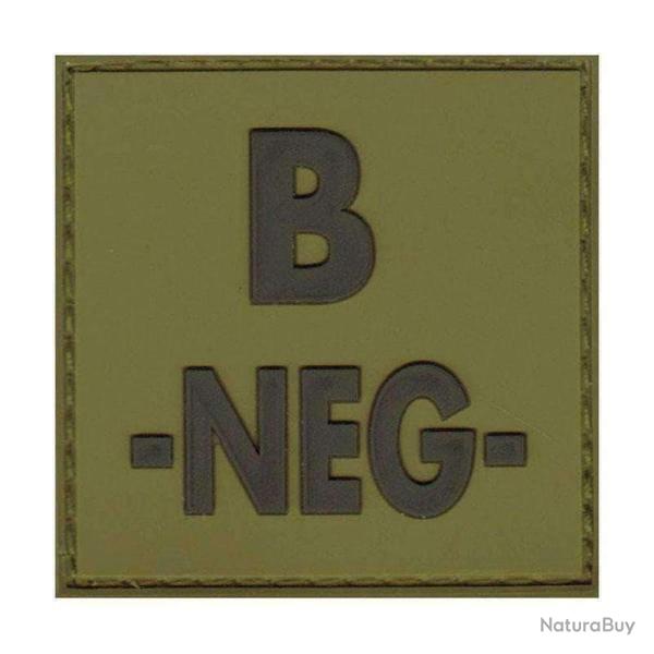 Patch groupe sanguin basse visibilit� PVC - Vert olive / B -