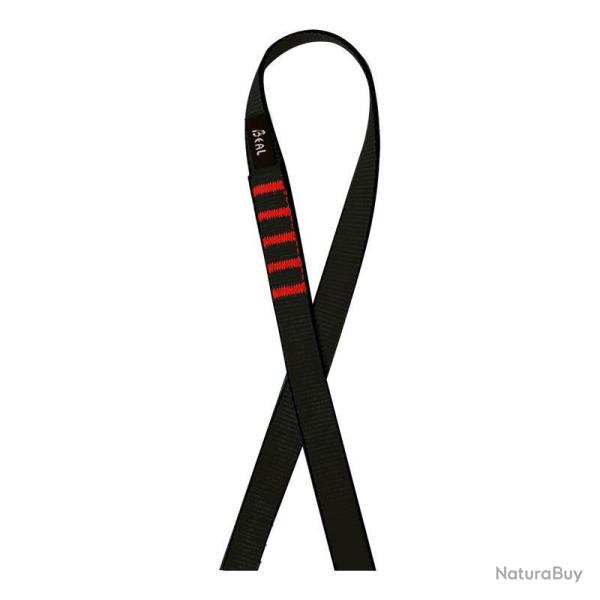 Mousqueton d'escalade Beal Anneau Plat 18 mm - Noir