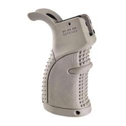 Poign&eacute;e Pistolet Am&eacute;lior&eacute;e avec Rev&ecirc;tement en Caoutchouc FAB Defense AGR-43 pour AR15 / AR10 / M16 /