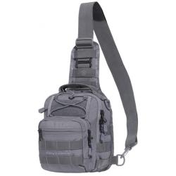 Sacoche poitrine Pentagon UCB 2.0 en polyester 600D 7 L port bandouli&egrave;re r&eacute;versible - Gris