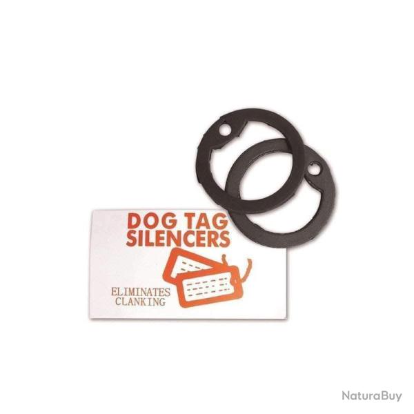 Silencieux de Dog Tags Mil-Tec (Paire) - Noir