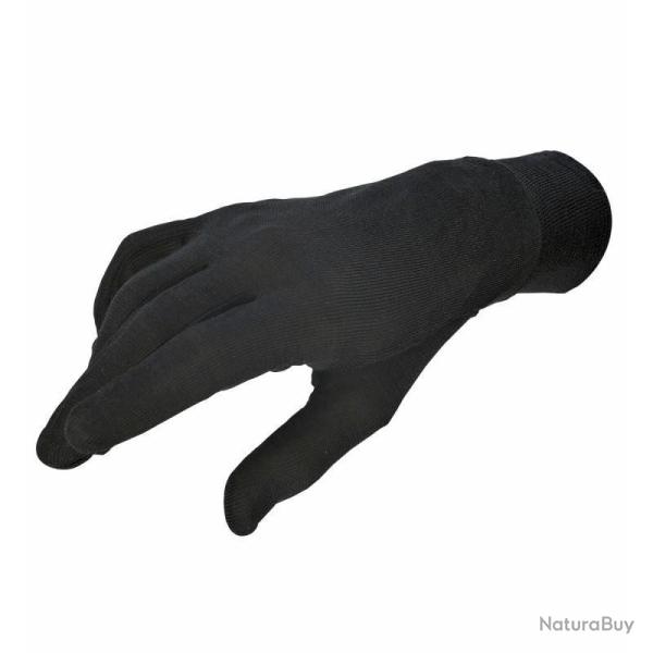 Sous gants Estex en soie Noir