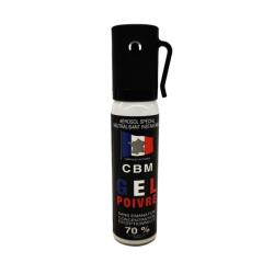 A&eacute;rosol de d&eacute;fense CBM Gel lacrymog&egrave;ne au poivre OC + Capot Standard 25 ml - Autre / 25 ml
