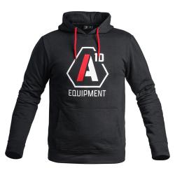 Sweat A10 Equipment SIGNATURE GEN 1 &agrave; capuche en 65 Logo Blanc rouge