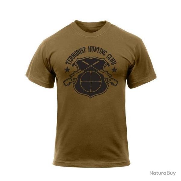 T shirt Rothco Terrorist Hunting Club Coyote