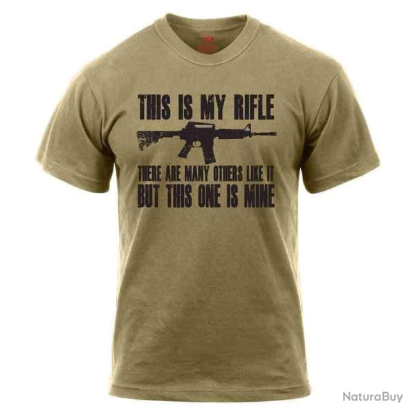 T shirt Rothco This Is My Rifle Coyote