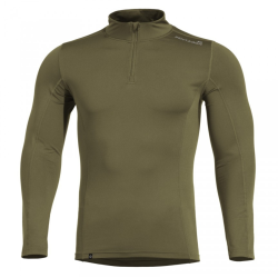 Maillot thermor&eacute;gulateur Pentagon Pindos demi fermeture envers Vert Olive