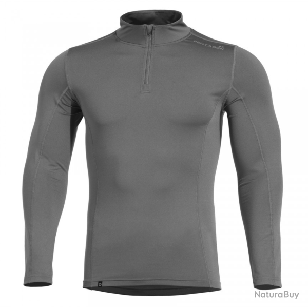 Maillot thermor�gulateur Pentagon Pindos demi fermeture envers Gris