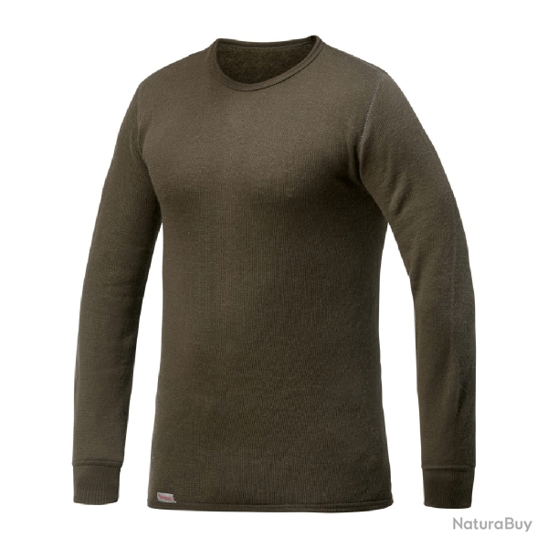 T shirt thermorgulateur Woolpower Crewneck 200 Vert olive
