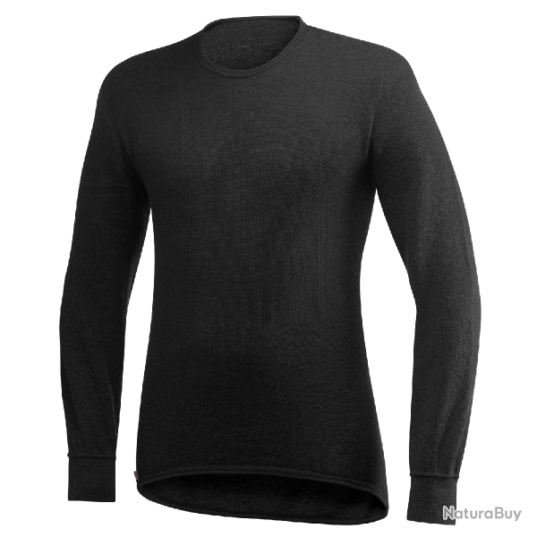 T shirt thermorgulateur Woolpower Crewneck 200 Noir