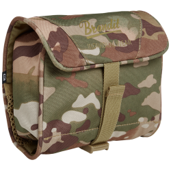 Trousse de toilette Brandit Medium d&eacute;pliante miroir amovible - Tactical Camo