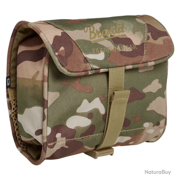 Trousse de toilette Brandit Medium d�pliante miroir amovible - Tactical Camo