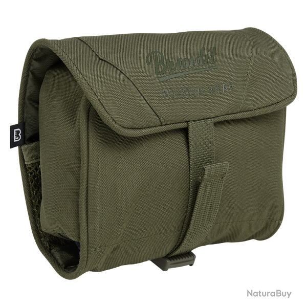 Trousse de toilette Brandit Medium d�pliante miroir amovible - Vert olive