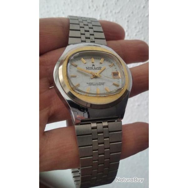 MIRAGE SUPER CALENDAR MONTRE M�CANIQUE ANNEES 80s