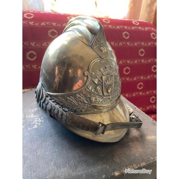 CASQUE  SAPEUR POMPIER MOD�LE 1855/72 COMMUNE DE TRINAY