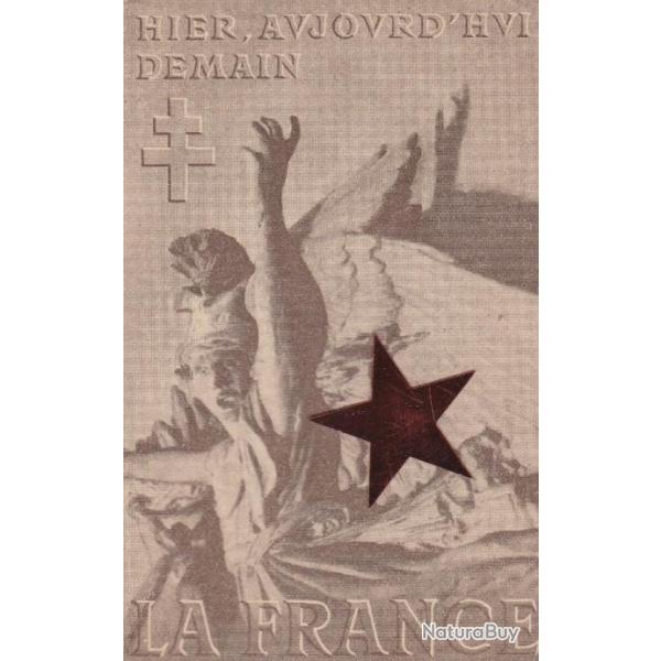 CPA - CARTE DOUBLE - HIER - AUJOURD'HUI - DEMAIN - G�n�ral de Gaulle - Colombey N�836