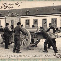 CPA - ARTILLERIE LOURDE Campagne ( 155) C.T.R. - La Manoeuvre N&deg;7415