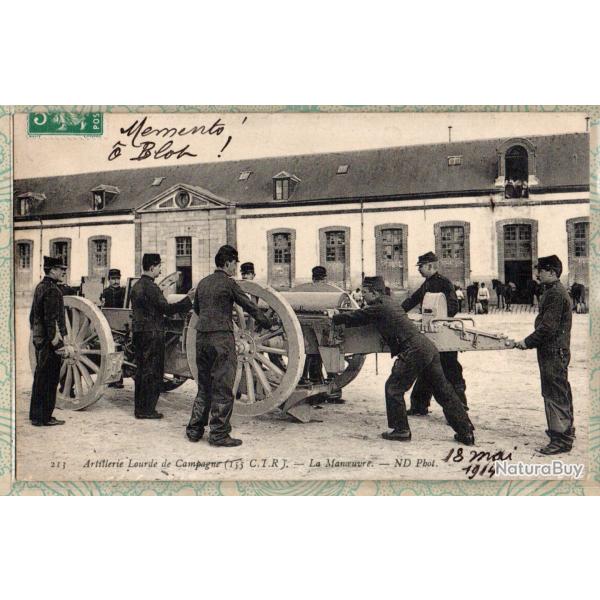 CPA - ARTILLERIE LOURDE Campagne ( 155) C.T.R. - La Manoeuvre N�7415