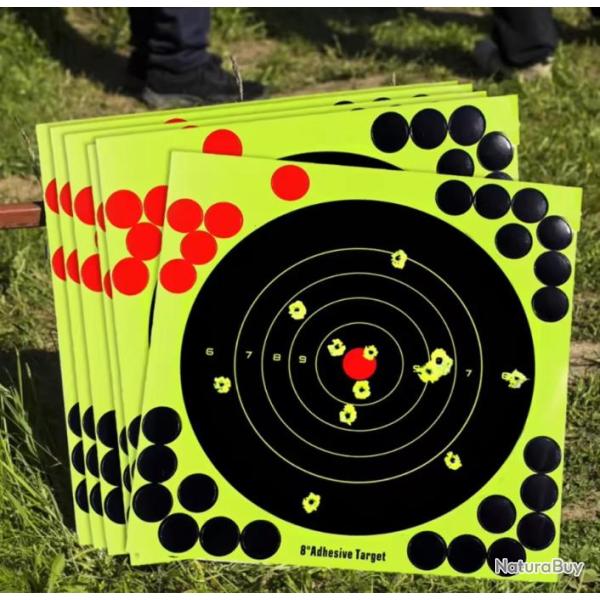 125 cibles r�actives autocollantes - port offert
