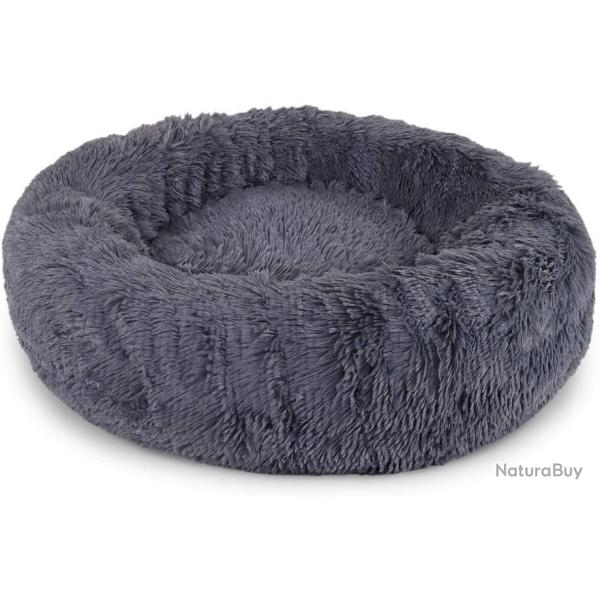 Coussin lit gris pour chiens - 80 cm diam�tre - Livraison gratuite et rapide