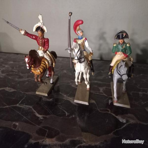 LOT 2 // lot de trois cavaliers en plomb STARLUX