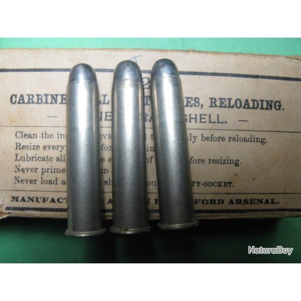 Une cartouche de 45/70 Sp�cial Carabine US Frankford Arsenal F/12/89 �tuis laiton Etam�