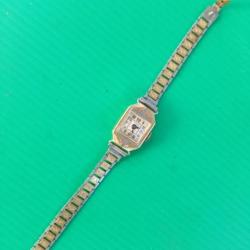 ANCIENNE &  BELLE  MONTRE FEMME  DE MARQUE  :  "  LICI  "   .  OR &  ARGENT   .  FONCTIONNE  .