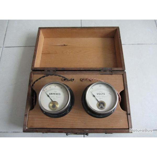 Mallette mecano en bois compteurs Garnier Lyon 1924