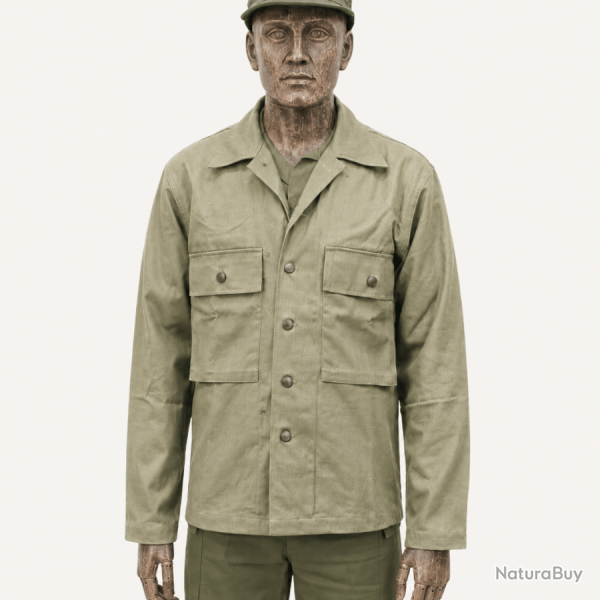Veste HBT M43 US OD3 Tenue Arm�e Am�ricaine WWII
