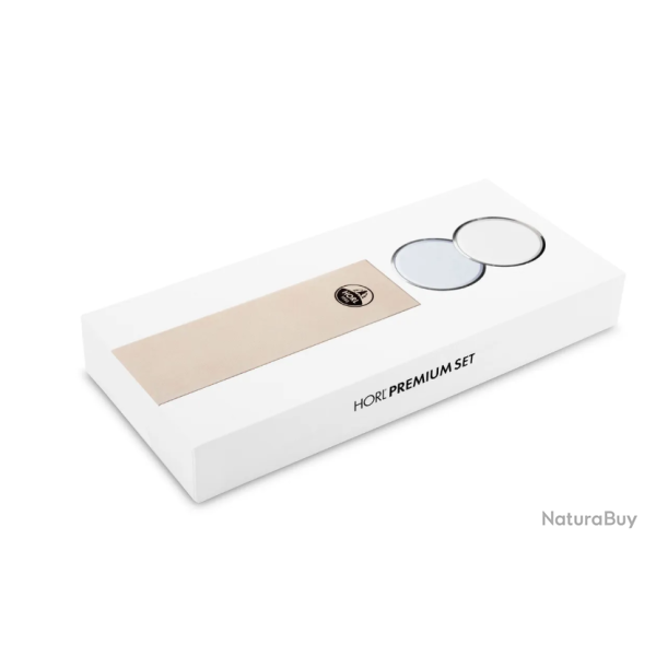 Set d'aiguisage Horl 2 Premium - pierres fine & extra-fine + cuir