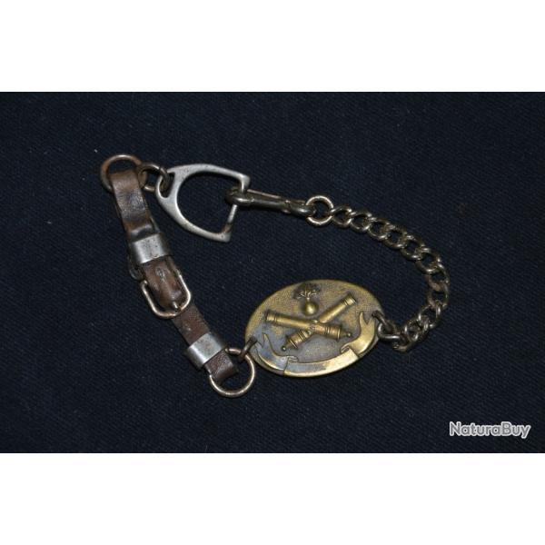 PLAQUE BRACELET/ INSIGNE D'UN ARTILLEUR CAMPAGNE DE FRANCE 1940-2�WW