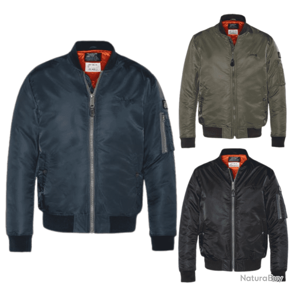 Blouson Bombers MA 1 Schott Vert