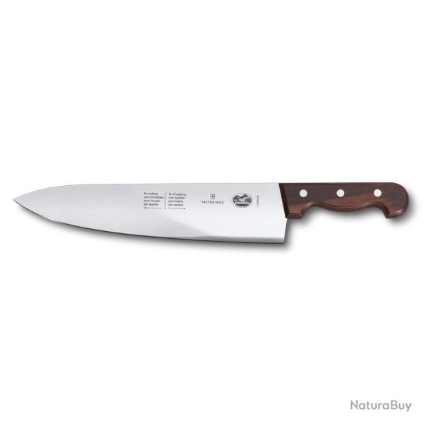 Victorinox 5.3900.33 Wood, Couteau � Frapper, 33cm, Droit, Pakkawood
