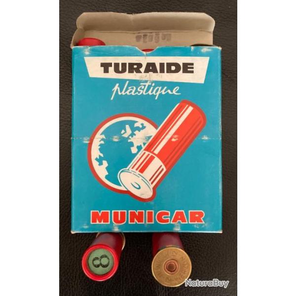 Bo�te de 10 cartouches NEUVES TURAIDE de chez MUNICAR calibre 12-65 mm plomb n�8.