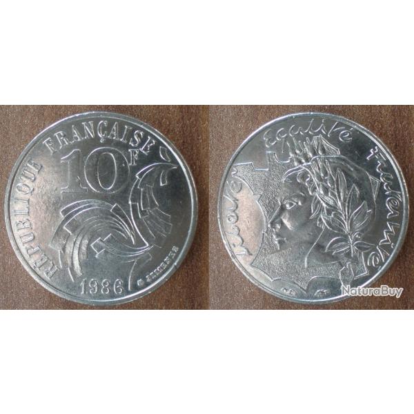 France 10 Francs 1986 Piece par Jimenez