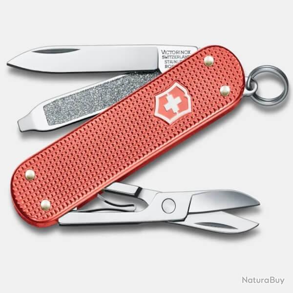 0.6221.L25 Couteau suisse Victorinox Classic SD Alox Stone Red �dition limit�e 2025