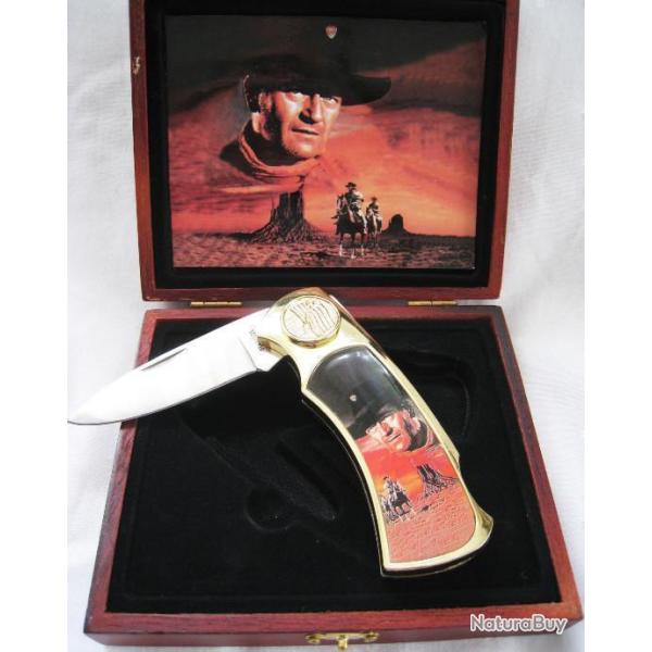 COUTEAU DE COLLECTION MOTIF JOHN WAYNE - R�f.6212