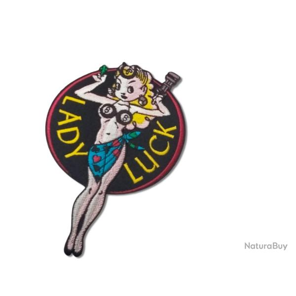 Patch Lady Lucky - Hauteur 135 mm Largeur 90mm