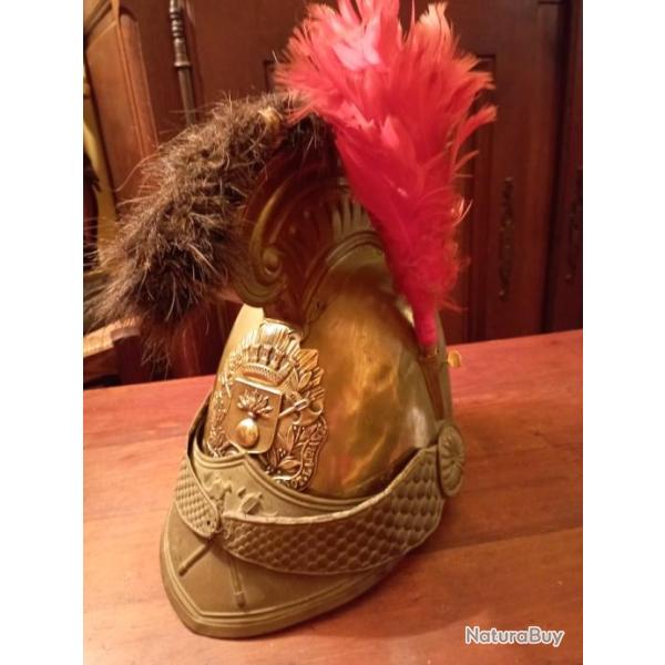 Casque de pompier Mle 1830,Commune de Balnot la grange (Aube)