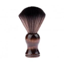 Blaireau de Rasage Manche bois fonc&eacute;