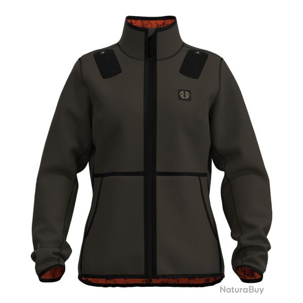 Veste r�versible Windblocker pour femmes Couleur Orange Vif