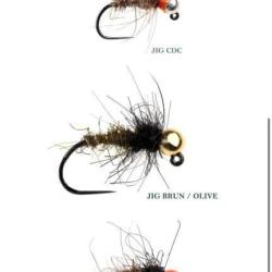 Pack 3 nymphes delacoste eaux fortes taille 1