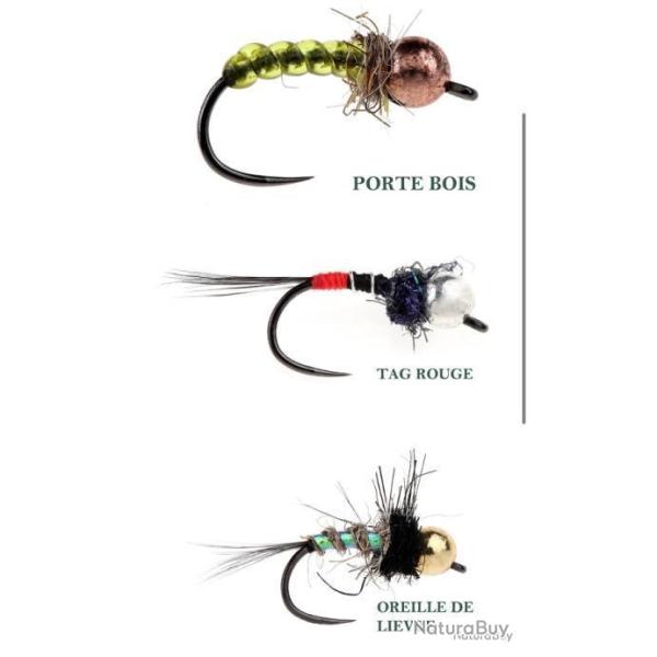 Pack nymphes delacoste eaux moyennes 2 taille 2